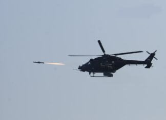 Missile: Anti-tank guided missile- Helena’s successful test from a Dhruv helicopter in Pokhran